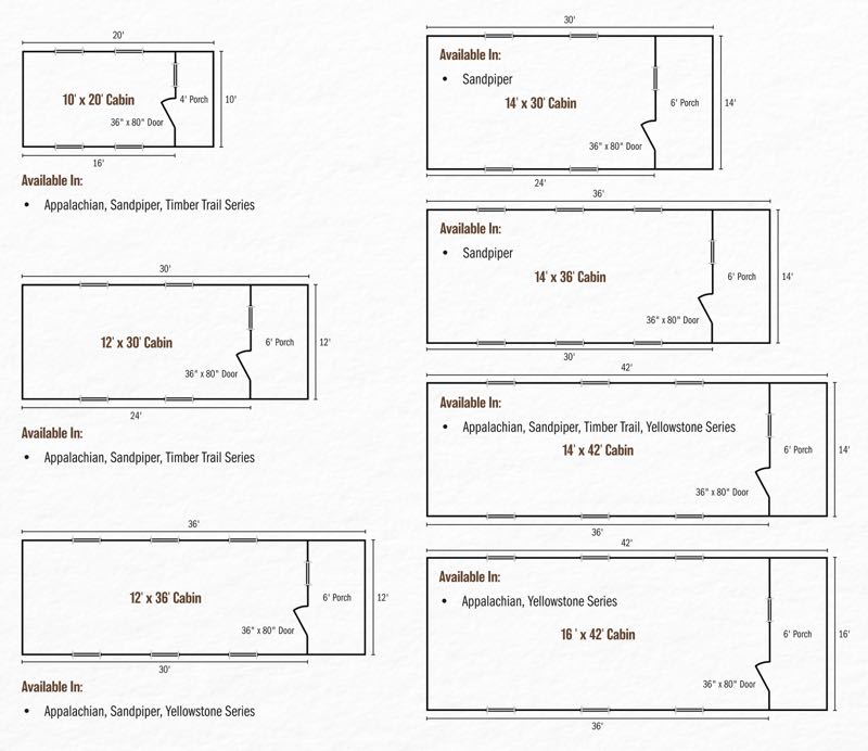 Ozark Mountain Ridge Cabins Floor Plans
