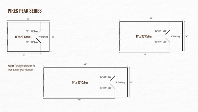 Ozark Mountain Ridge Cabins Floor Plans